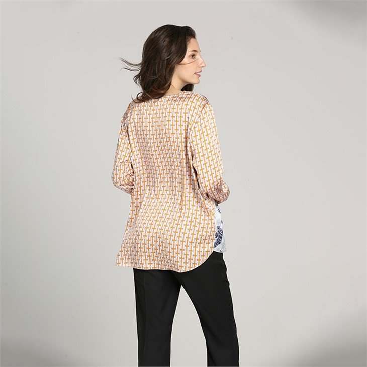 Ladies' Silk Long Sleeve Blouse